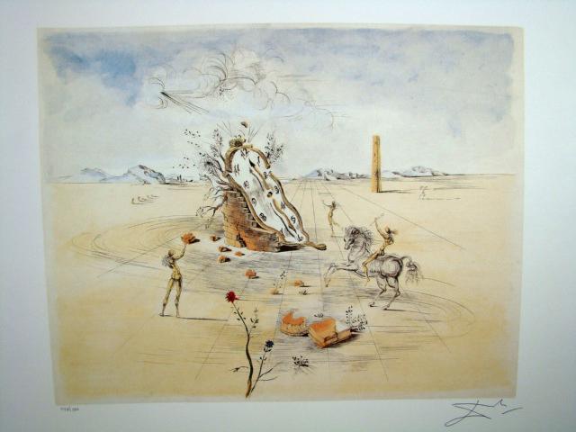 Salvador Dali Lithograph Cosmic Horseman: Each one made on archival quality paper, facsimile signed and pencil numbered from an edition of 500. Certificate of Authenticity provided.