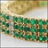 6.20 CT Green Agate & Diamond Designer Bracelet $2,200 - 2