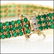 6.20 CT Green Agate & Diamond Designer Bracelet $2,200 - 4