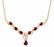 4.71 CT Garnet & White Topaz Designer Necklace $1,445