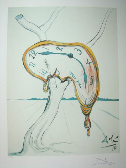 Salvador Dali Lithograph MELTING CLOCKS: Each one made on archival quality paper, facsimile signed and pencil numbered from an edition of 500. Certificate of Authenticity provided.
