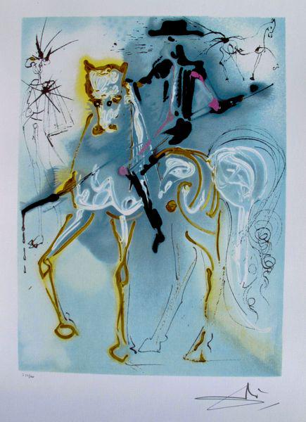 Salvador Dali Ltd Ed. Lithograph "PICADOR": Each one made on archival quality paper, facsimile signed and pencil numbered from an edition of 500. Certificate of Authenticity provided. Size:22"x14.5"