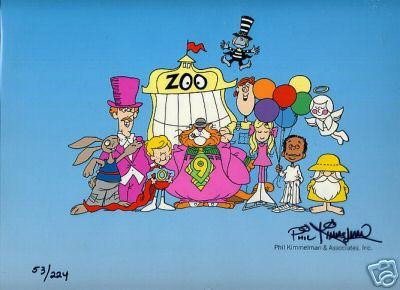 SCHOOL HOUSE ROCK LTD ED. CEL PHIL KIMMELMAN: SCHOOL HOUSE ROCK LIMITED EDITION CEL PHIL KIMMELMAN TITLE: "SCHOOL HOUSE ROCK" MEDIUM: HAND PAINTED LIMITED EDITION CEL SIZE: 10 1/2" X 12 ½" EDITION SIZE: 224 HAND SIGNED IN INK BY PHIL KIMMELMAN