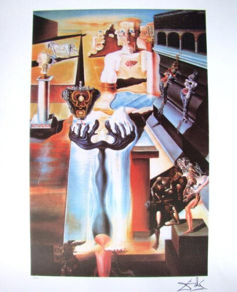 Salvador Dali Lithograph Invisible Man: Each one made on archival quality paper, facsimile signed and pencil numbered from an edition of 500. Certificate of Authenticity provided.
