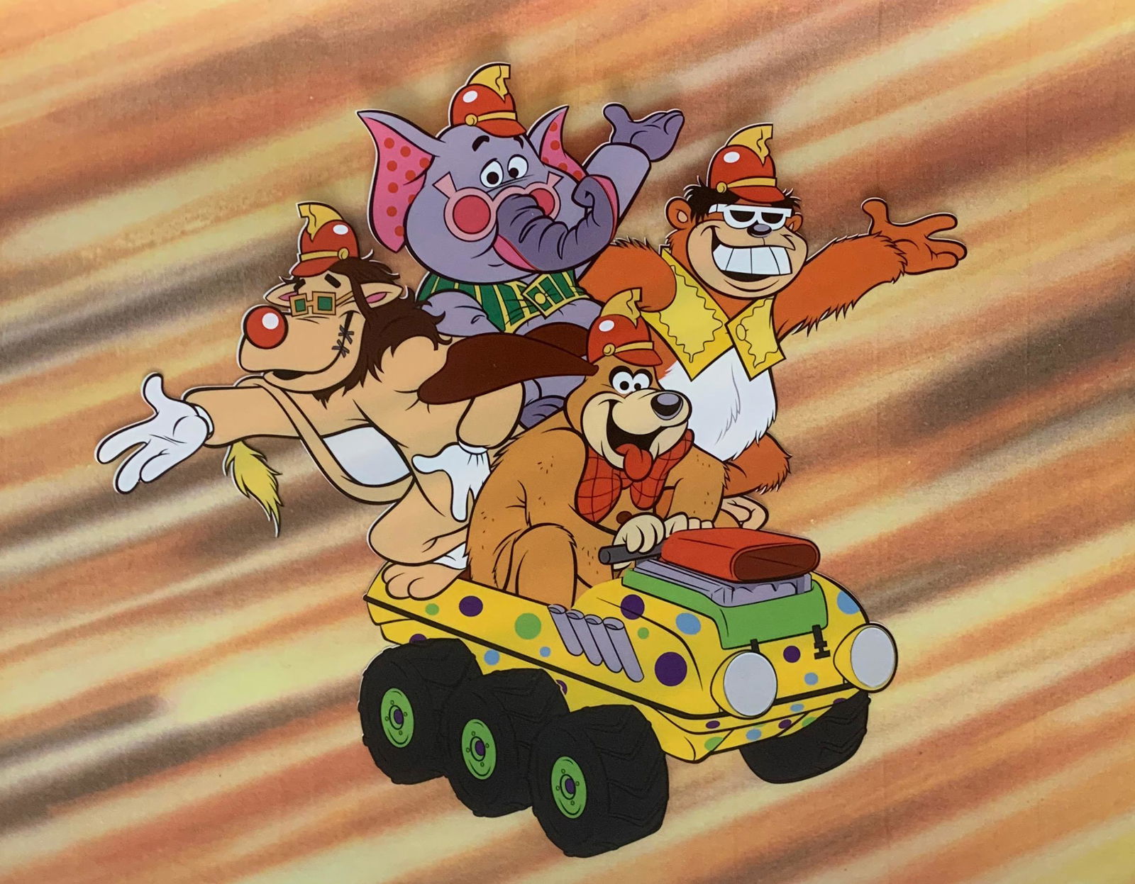 HannaBarbera The Banana Splits Buggy Ride Animation Art Sericel Cel