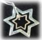 Kabbalah Jewelry Rotate Star of David: A double Magen David shape pendant. The big one is made of silver & the inner one is made of gold.