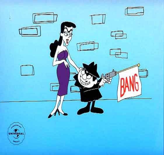 Animation Sericel Boris and Natasha: 10.5" x 12.5" Animation Sericel based on the cartoon series "The Bullwinkle Show". Comes with certificate of authenticity