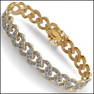 0.75 CT Diamond 18KGP Designer Bracelet $1,870!