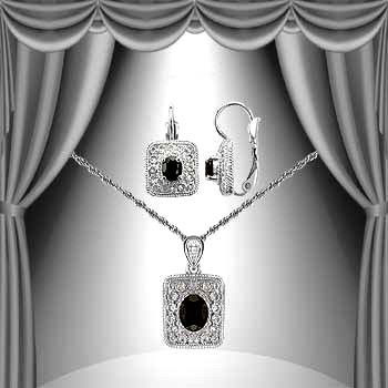 Genuine 2 CT Mignight Blue Sapphire Diamond Set: Master jewelers designed your set with 1 piece of GENUINE 7X5mm faceted oval Sapphire. 2 pieces of GENUINE 6X4mm faceted oval Sapphire. 1 piece of GENUINE single cut diamond .01 carat tw. 2 grams of b