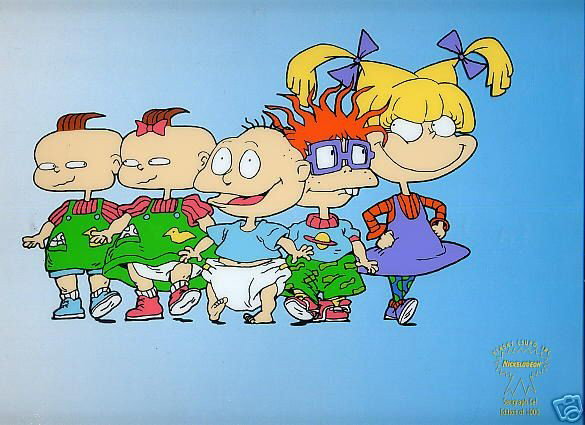 Animation Sericel The Rugrats Salute: 12.5" x 14" Animation Sericel based on the cartoon series "The Rugrats".