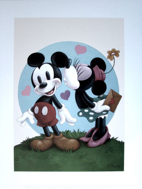 Disney High Quality Art Print - True Love: Museum quality fine-art print, printed on high quality archival acid free paper. Each print is of the highest museum art print reproduction quality and are supplied by the world's leading art publishe