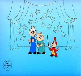 Animation Sericel Alvin & the Chipmunks: 10.5" x 12.5" Animation Sericel based on the cartoon series "Chilly Willy". Comes with certificate of authenticity
