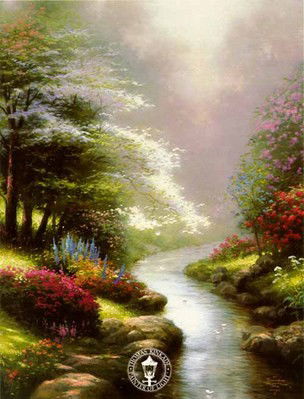 Thomas Kinkade Petals of Hope: Signed by the Artist Paper Lithograph Limited Edition Includes Official Thomas Kinkade Certificate of Authenticity •20 x 16
