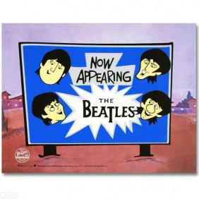Limited Edition Sericel THE BEATLES "Now Playing": Based on the Saturday Morning cartoon series The Beatles. Includes Certificate of Authenticity, and has the official DenniLu Company Stamp. Size: 14"x14"