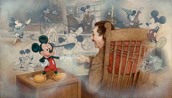 Real Disney Art A Touch Of Magic By Mike Kupka: Dimensions: 16" x 28" Medium: Giclee on Canvas (*Pre-Stretched) Edition: S/N of 195 * This item is ready to be hung on your wall!