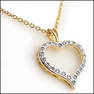 0.18 CT Diamond Heart Designer Necklace $775!