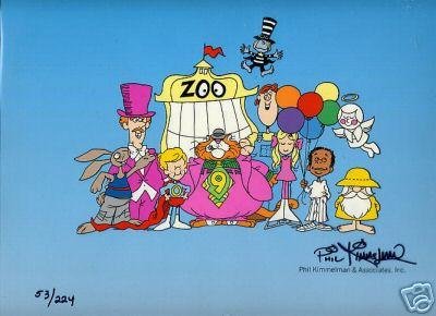 SCHOOL HOUSE ROCK LTD ED. CEL PHIL KIMMELMAN: SCHOOL HOUSE ROCK LIMITED EDITION CEL PHIL KIMMELMAN TITLE: "SCHOOL HOUSE ROCK" MEDIUM: HAND PAINTED LIMITED EDITION CEL SIZE: 10 1/2" X 12 ½" EDITION SIZE: 224 HAND SIGNED IN INK BY PHIL KIMMELMAN