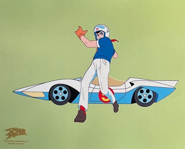 Speed Racer Mach 5 Sericel Limited Edition Animation Art Cel: This is a Limited Edition Sericel titled “SPEED RACER MACH 5”. This Cel measures 11" x 14", comes unframed, in excellent condition. This was produced from a un-numbered limited edition of 2,500. C