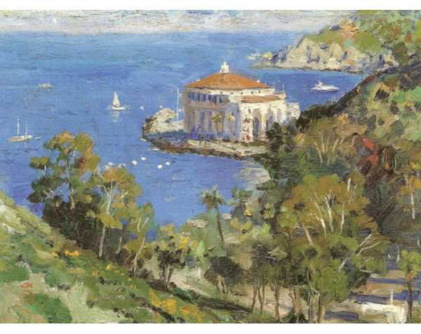 Thomas Kinkade "Catalina, View From Descanso": Signed by the Artist Paper Lithograph Limited Edition Includes Official Thomas Kinkade Certificate of Authenticity •Approx Size: 20" x 16"