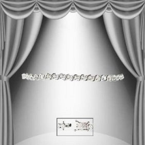 0.27 CT Diamond Designer Bracelet $1,750!: 35 Single cut round diamonds Color: I-J & Clarity:I2-I3 No treatment.9.75 grams of brass layered with platinum rhodium.Length is 7 1/2 inches.The width is 1/4 inches.