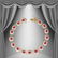 154: 9 CT Cabochon Ruby Diamond 18K Bracelet