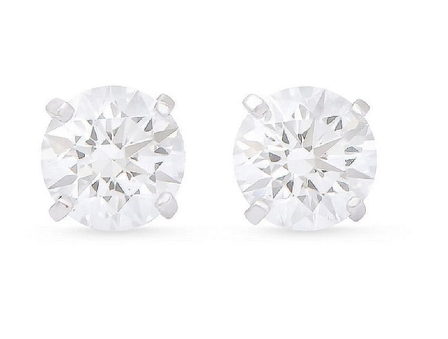 $10,895 Value! 1.16 ctw Certified Lab Grown Diamond Earrings F VVS IDEAL Cut: Diamond Description: Shape: Round Size: 5.00mm Quantity: 2: 1.16 CTGrade: VVS 2Color: E-F Grade: VVS 2 Material Information: Primary Material: 14K Solid Gold (Marked)Color: White Gold Jewelry Informat