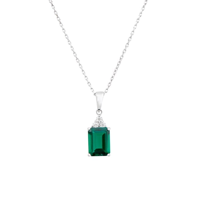 $10,795 Value! 2.15 Ct Certified Lab Grown Emerald Diamond Designer Necklace F VVS 2 AAA Cert: Gemstone Description:Gemstone: Emerald Lab Grown Color: Royal Green Shape: Octagon Size: 9x7mm Quantity: 1Grade:AAA Ct: 2.91 Diamond Lab Grown Description:Shape: Round Size: 2.1Ct: 0.13Grade: VVS2, Co