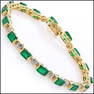 9.79 CT Green Agate & Diamond Designer Bracelet $1405