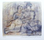 Pablo Picasso LOVERS Estate Signed Ltd Ed Giclee