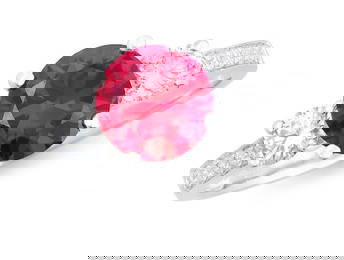 $10,895 Value! 2.05 ct Lab Grown Ruby Diamond Ring F, VVS AAA IDEAL Cut CERT