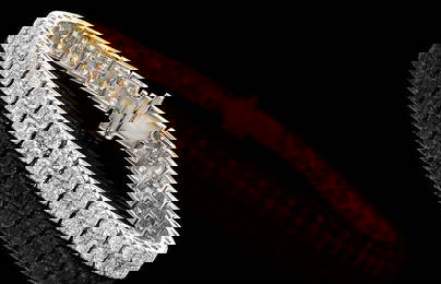 $22,895 Value! 5.15 cts GLS Certified Natural Diamond 14K Designer Gold Bracelet