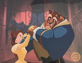 Disney BEAUTY AND THE BEAST Limited Edition Sericel Animation Fine Art