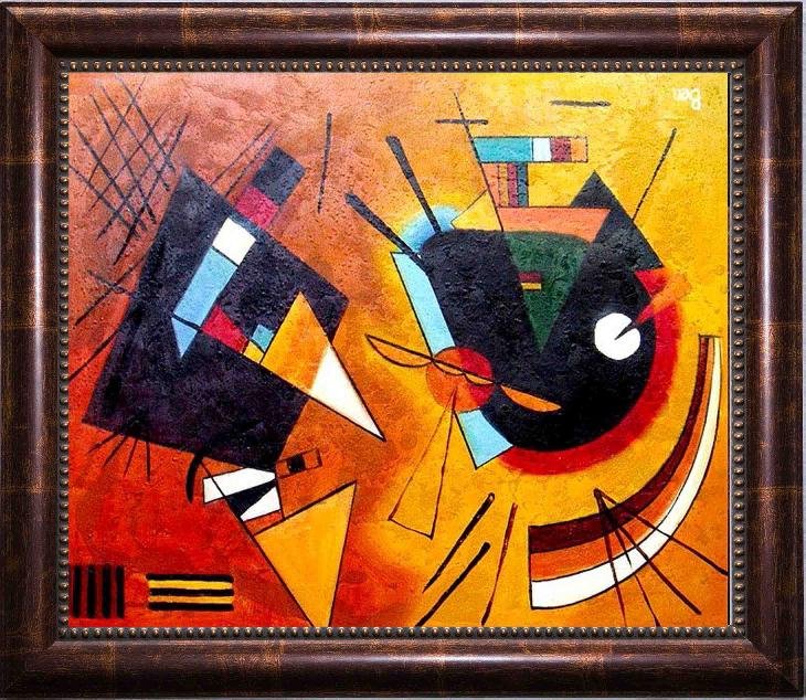 Framed Hand Signed Oil Painting, Elevate Your Mind: With strong lines and cubist influence, this abstract influenced oil painting will create a colorful and vivid space. With the fusion of colors and bold textures capturing the viewer’s eye around th