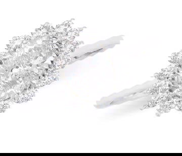 $15,895 Value ! 1.61 Ct IGI Certified Lab Grown Diamond Designer Ring F VVS IDEAL Cut: Main Diamond Description: Shape: OvalSize: 8.57x5.95mm Weight: 1.15 CTGrade: VVS 2Color: F Side Diamond Description: Shape: RoundsSize: 2.0mm Weight: 0.46 CTGrade: VVS 2Color: E-F Material Information