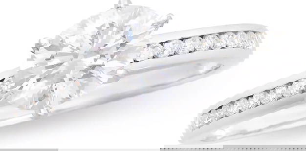 $14,995 Value! 1.27 ct IGI Certified Lab Grown Diamond Ring F VVS 2 IDEAL Cut: Diamond Description: Shape: Round Size: 6.70mm Quantity: 1: 1.11CTGrade: VVS 2Color: F Diamond Description: Shape: Rounds Size: 1.3mm Quantity: 16: 0.16CTGrade: VVS 2Color: E-F Material Information: P