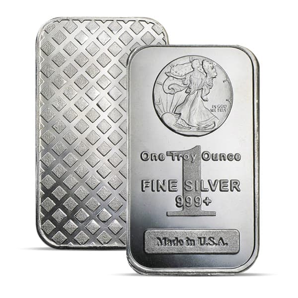 Great Investment! Walking Liberty Design Silver Bar 1 Ounce .999 Pure IRA Approved: Walking Liberty Design Silver Bar - 1 Ounce .999 PureThe Walking Liberty Design Silver Bar is a stunning bullion piece that embodies the timeless beauty of the classic Walking Liberty image, symbolizi