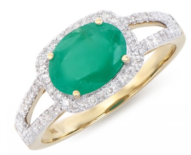 $6,195 GLS Appraisal Value! ! 1.77 Cts Certified Natural Emerald Diamond 14K Gold Designer Ring (1 of 5)