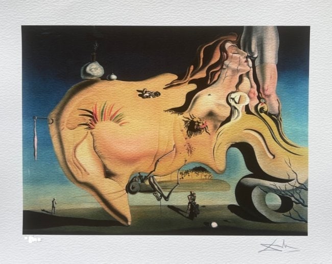 Salvador Dali THE GREAT MASTURBATOR Facsimile Signed Numbered Giclee MSRP $895!: Salvador Dali THE GREAT MASTURBATOR Facsimile Signed Numbered GicleeThis is a limited edition giclee titled ?THE GREAT MATURBATOR? by Salvador Dali.This piece is facsimile signed on the lower right. P