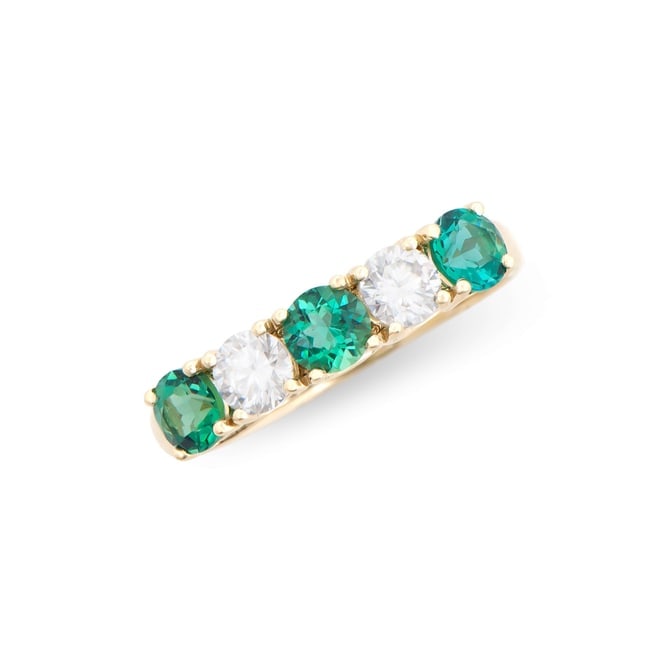 $8,795 Value! 1.60 Ctw Lab Grown Emerald Diamond Designer Ring F VVS 2 AAA IDEAL Cut CERT: Gemstone Description:Gemstone: Emerald Lab Grown Color: Green Shape: Rounds Size: 9x7mm Quantity: 1 Grade:AAA Ct: 1.44 Diamond Lab Grown Description:Shape: Round Size:1.5mm Ct: 0.16 Grade: VVS2 Color: