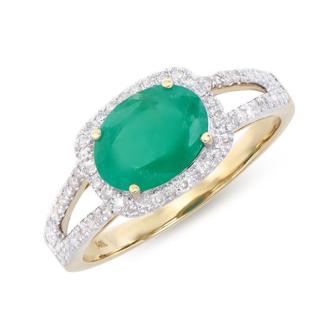 $6,195 GLS Appraisal Value! ! 1.77 Cts Certified Natural Emerald Diamond 14K Gold Designer Ring (1 of 5)