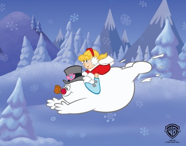 FROSTY THE SNOWMAN FLYING Limited Edition Sericel MSRP $1,189!: This is a Limited Edition Sericel from Warner Bros of “Frosty the Snowman”.This fantastic animation features Frosty as he appeared in the televised classic animation.This Cel measures 11" x 14