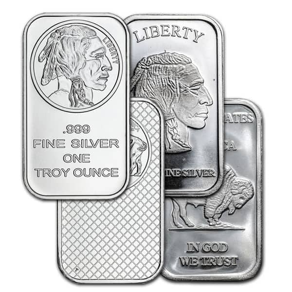 Great Investment! Silvertowne Buffalo Silver Bar - 1 Ounce .999 Pure (1 of 4)