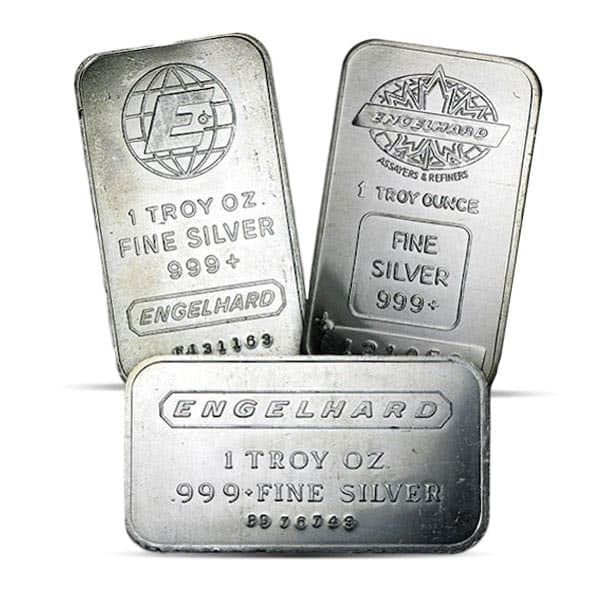 Great Investment! Engelhard Silver Bar 1 Troy Ounce .999 Pure Silver (1 of 2)
