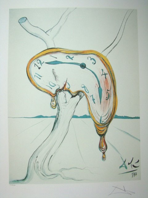 Salvador Dali Lithograph MELTING CLOCKS (1 of 1)