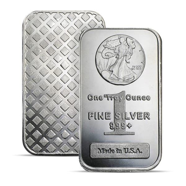 Great Investment! Walking Liberty Design Silver Bar 1 Ounce .999 Pure: Walking Liberty Design Silver Bar - 1 Ounce .999 PureThe Walking Liberty Design Silver Bar is a stunning bullion piece that embodies the timeless beauty of the classic Walking Liberty image, symbolizi