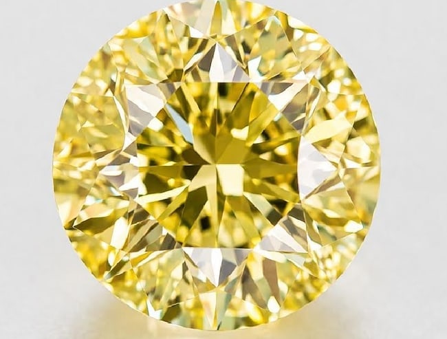 Great Investment! Pair of Round Cut Top Lab 0.41 Cts YELLOW Diamonds VS+ Ideal Cut New: Top Lab Yellow Diamond Round shape, each stone is Size: 4.32 x 3.88mm Color: Yellow Clarity: VS+ Crafted with precision, these diamonds offer the same brilliance as natural diamonds, but with a