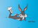 Warner Bros BUGS BUNNY Lying Down Sericel