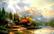 Kinkade Fine Art Lithograph The End of a Perfect Day