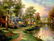 Kinkade Fine Art Lithograph Hometown Lake