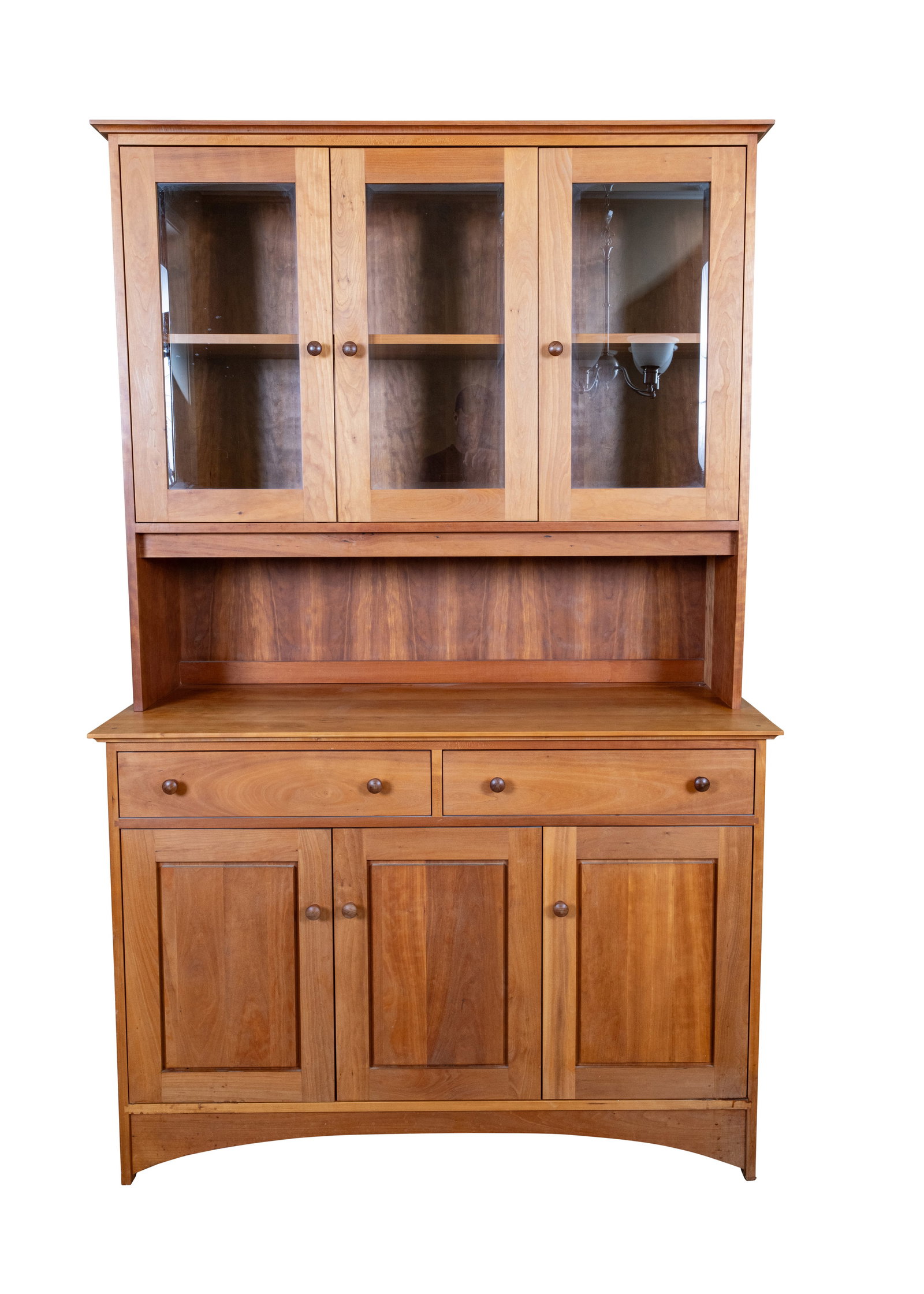 Thorn & Company Hutch - Shaker - Solid Cherry Wood - Hand Made - Glass Doors - Dining - Two Pieces (1 of 10)